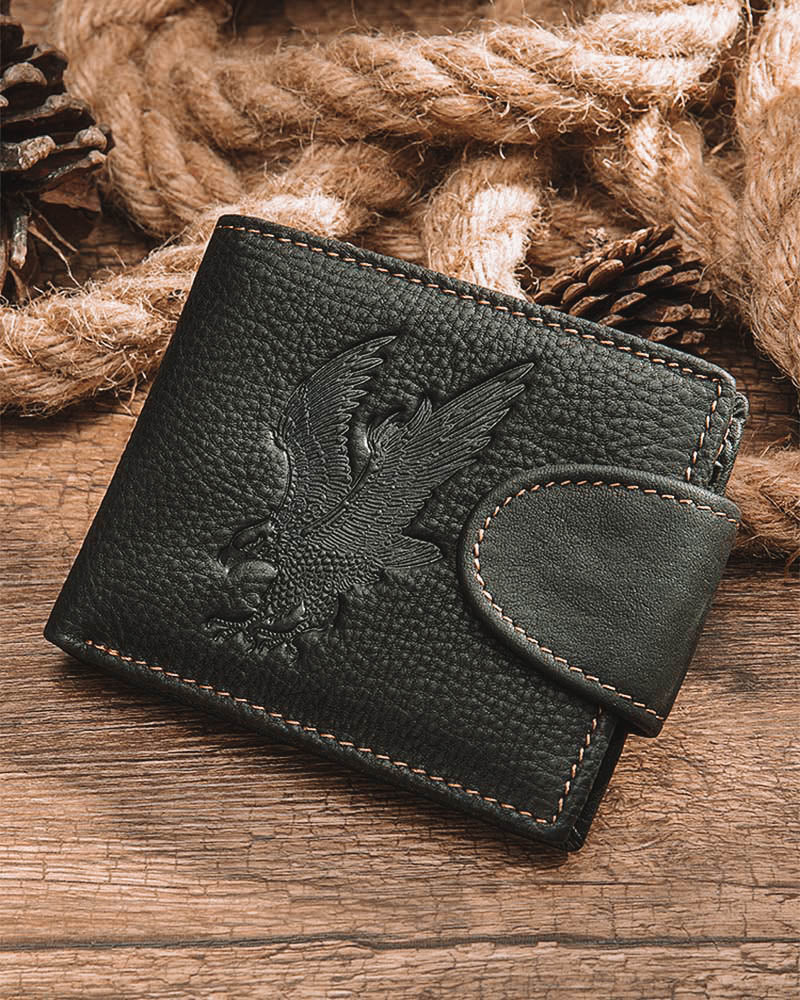 Leather Wallet - Liberty [Black] - Alexandre León