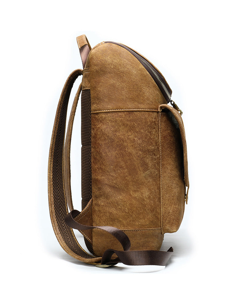 Leather Backpack - Albright [Brown] - Alexandre León