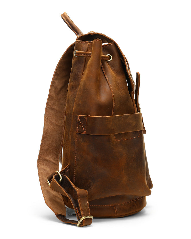 Leather Backpack - Rusland [Coffee Brown] - Alexandre León