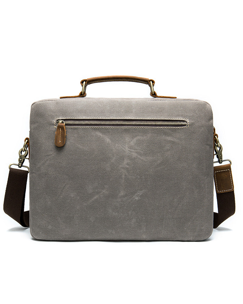 Leather Briefcase/ Laptop Bag - Clark [Two Tone] - Alexandre León