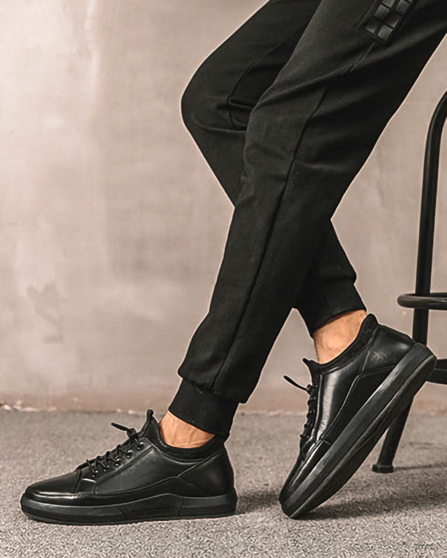 Leather Casual Shoes - Perry [Black] - Alexandre León
