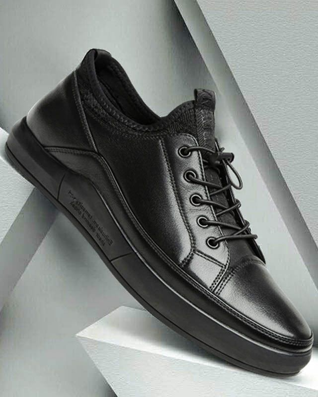 Leather Casual Shoes - Perry [Black] - Alexandre León