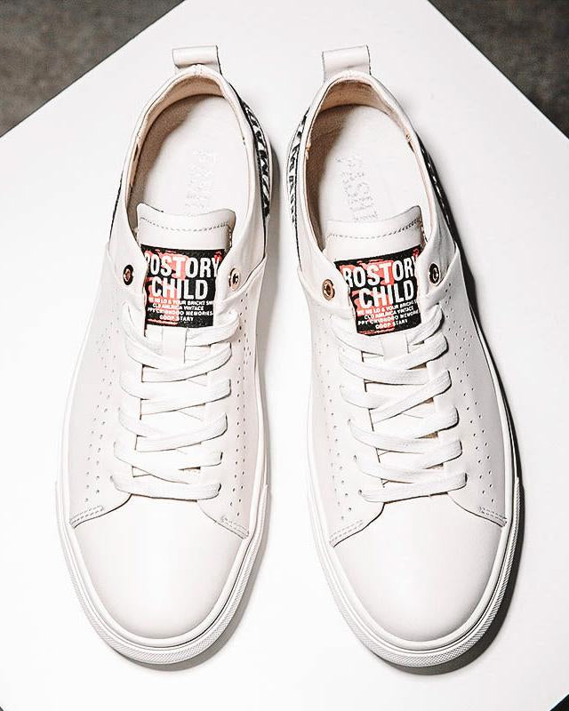 Leather Casual Shoes - Robert - Alexandre León | white