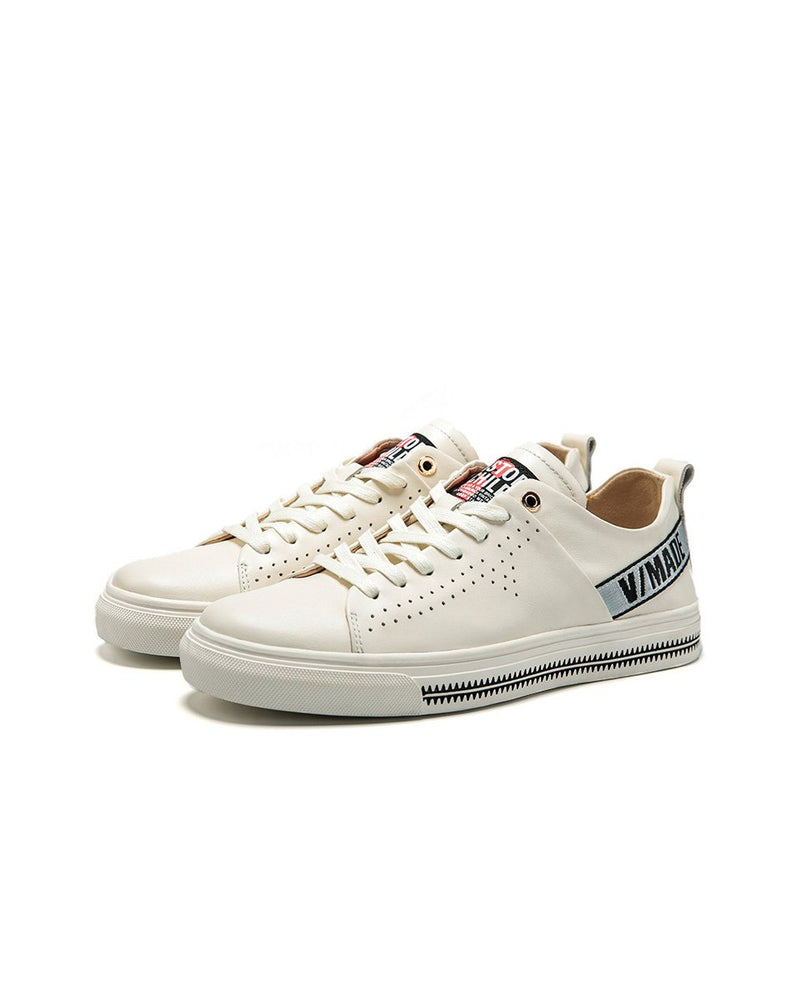 Leather Casual Shoes - Robert - Alexandre León | white