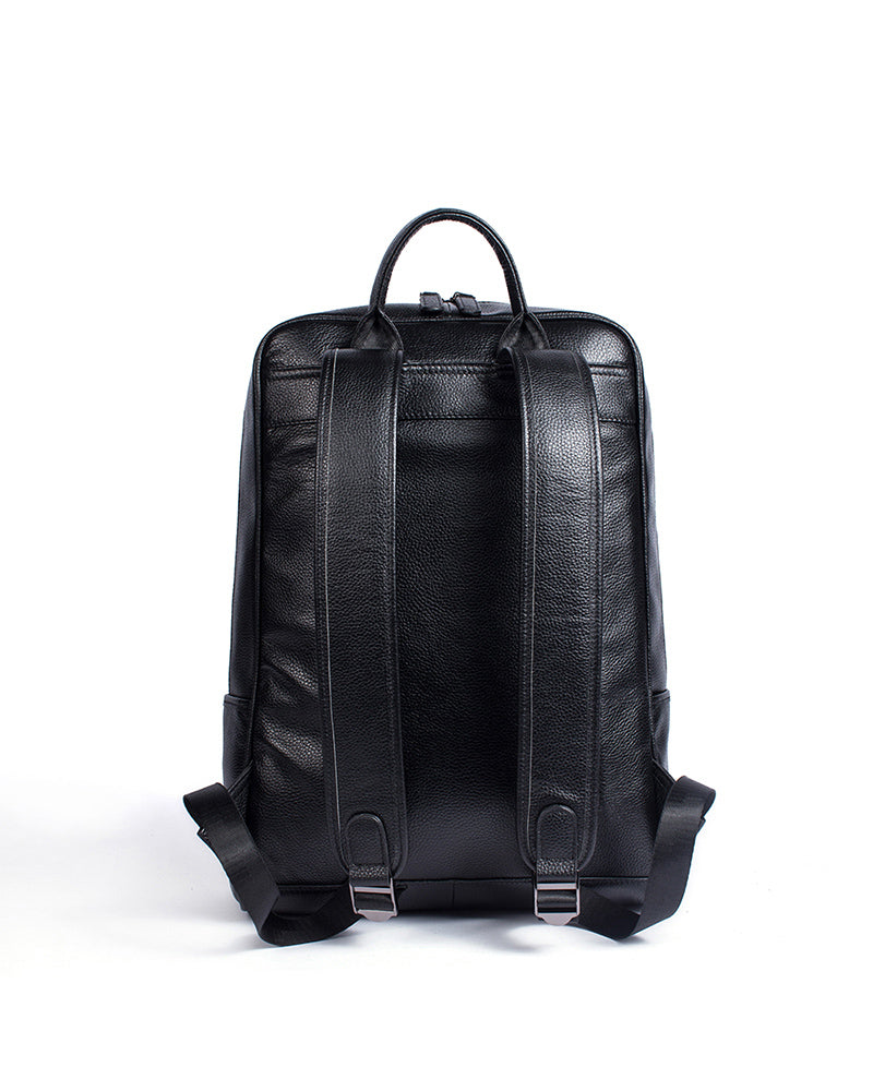 Leather Backpack - Evan - Alexandre Leon | black
