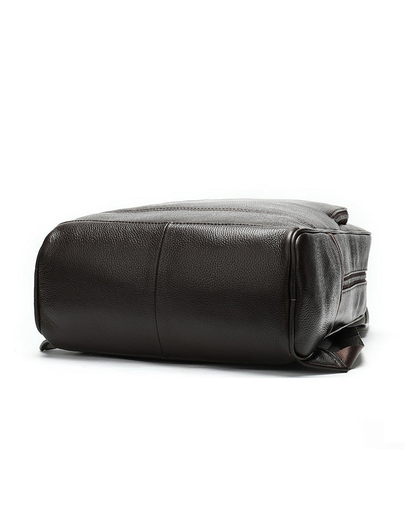 Leather Backpack - Evan - Alexandre Leon | coffee-brown