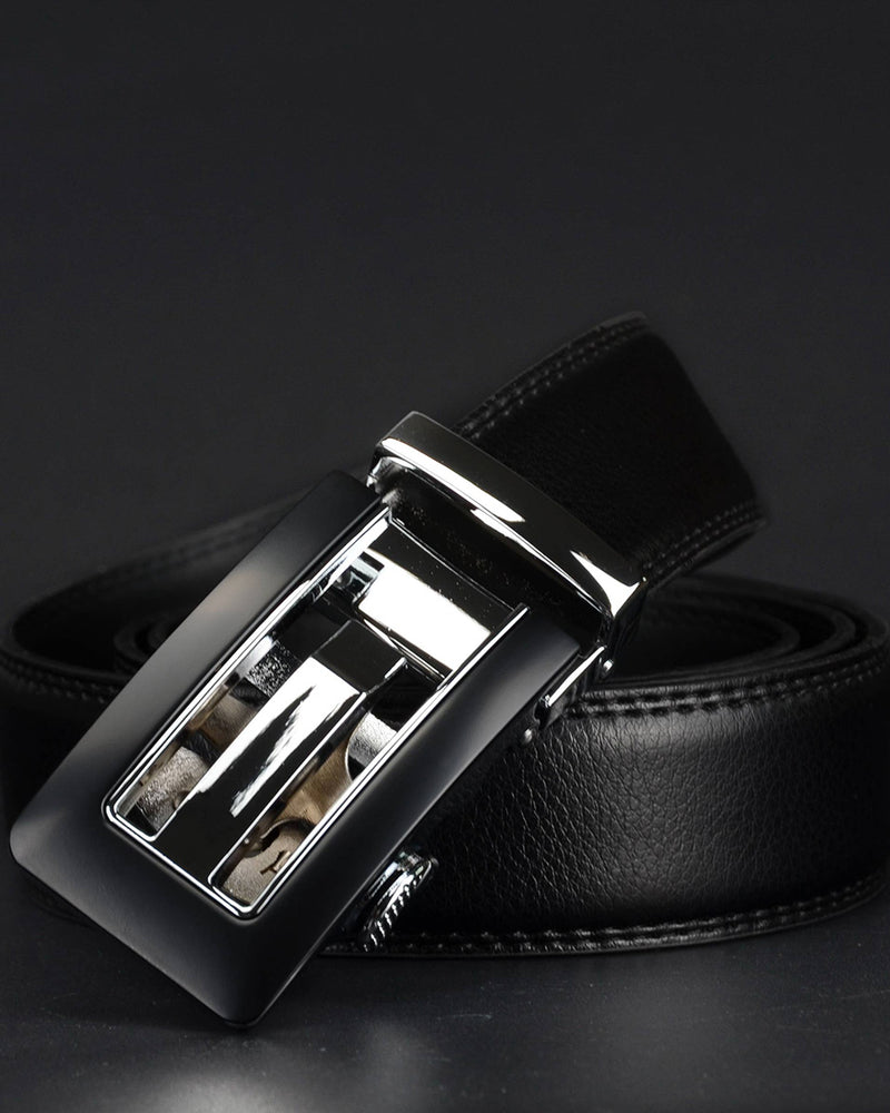 mens-Leather Belt - Clement - Alexandre León | black
