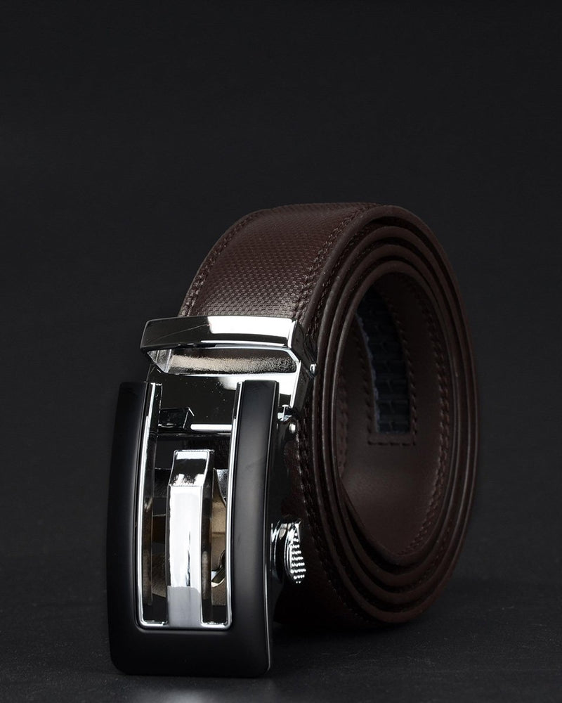 mens-Leather Belt - Clement - Alexandre León | coffee-brown