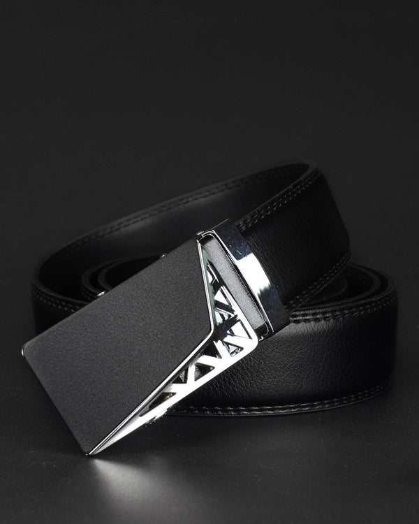 mens-Leather Belt - Yanis - Alexandre León | black