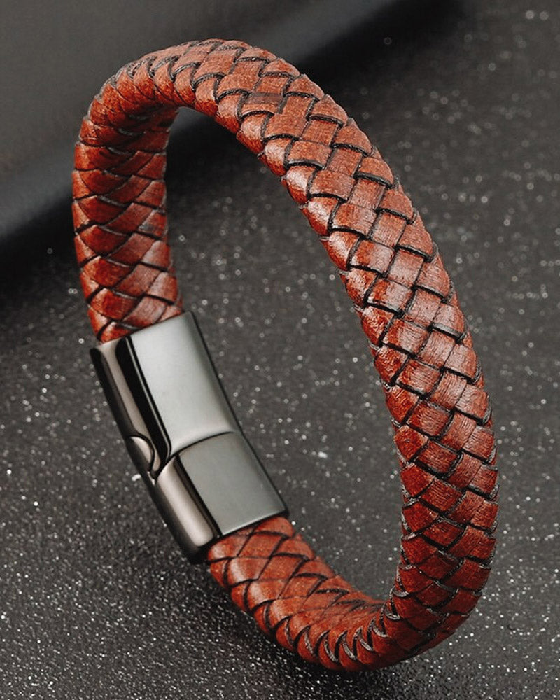 Leather Bracelets - Abel [Brown]