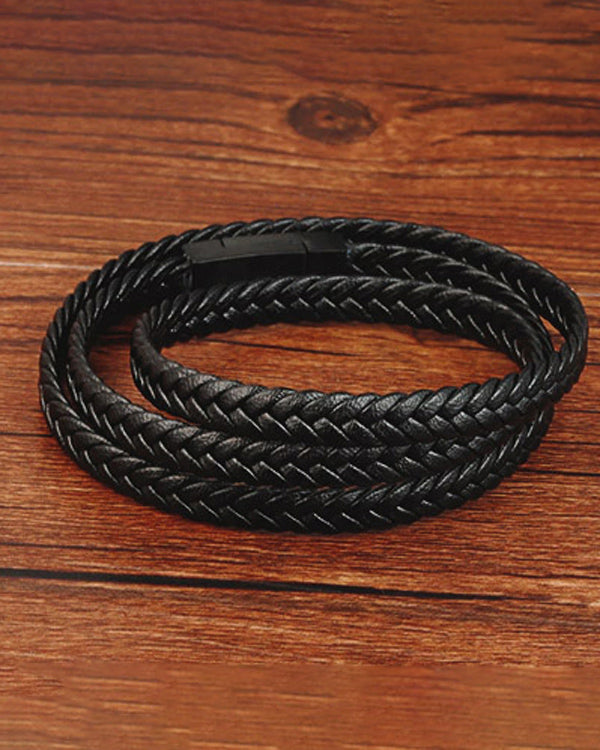Leather Bracelets - Amine [Black]