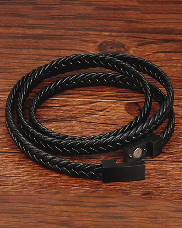 Leather Bracelets - Amine [Black]