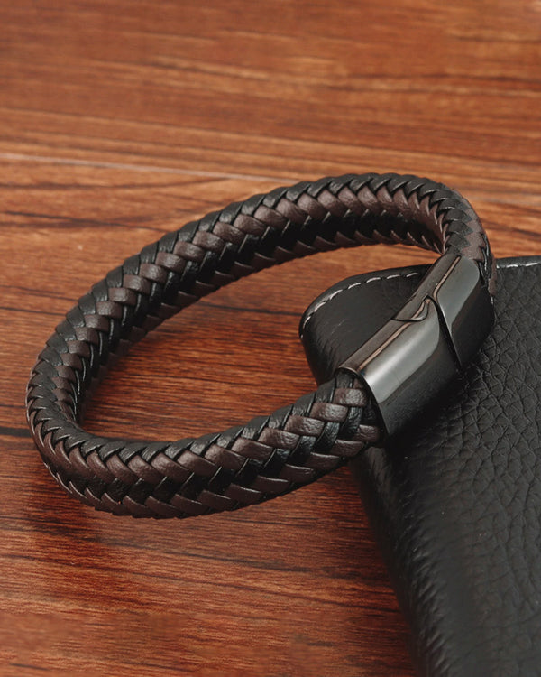 Leather Bracelets - Jordan [Coffee Brown]