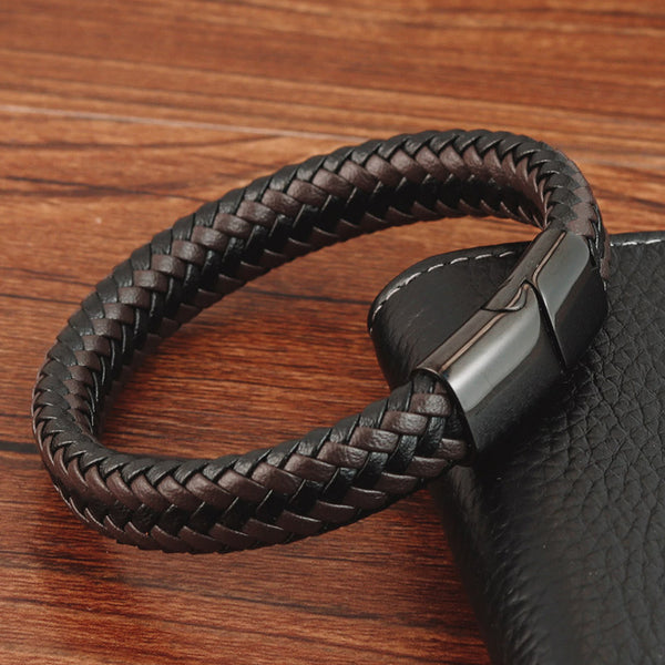 Latin Fern lease Leather Bracelets - Jordan [Coffee Brown] – Alexandre León