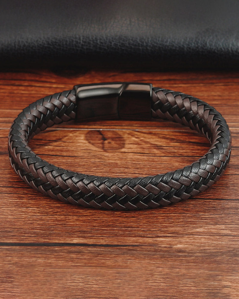 Leather Bracelets - Jordan [Coffee Brown]
