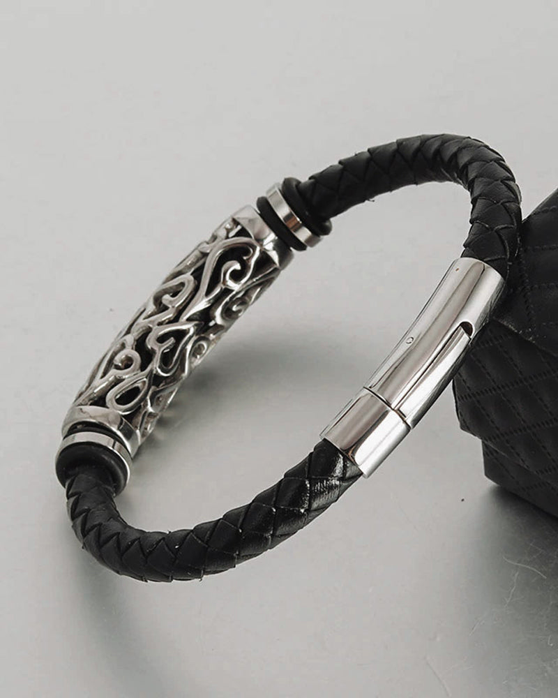 Leather Bracelets - Patrick [Black]