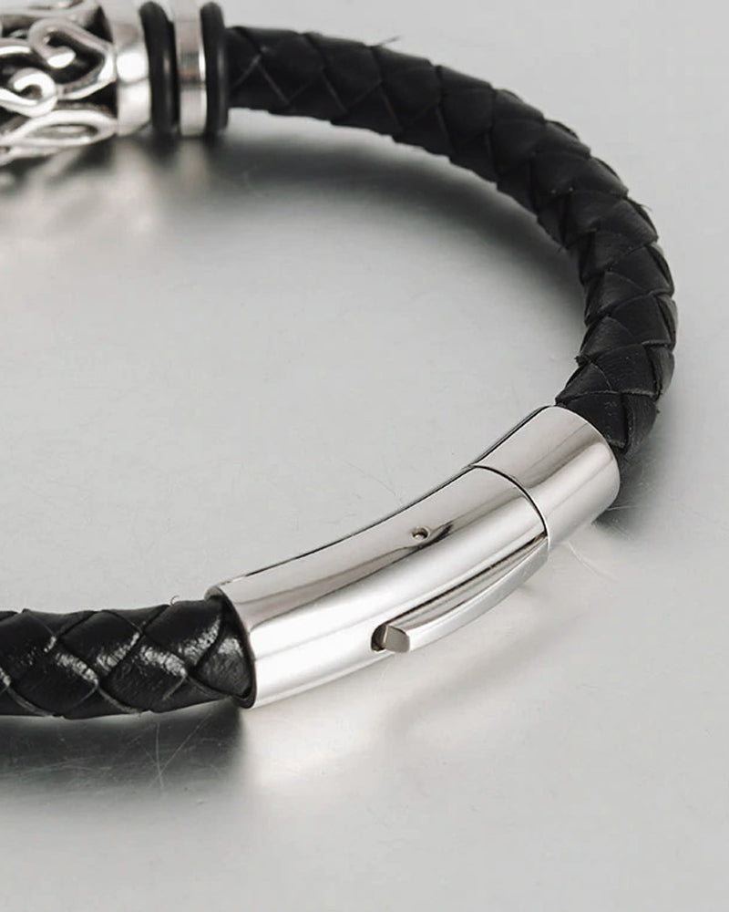 Leather Bracelets - Patrick [Black]