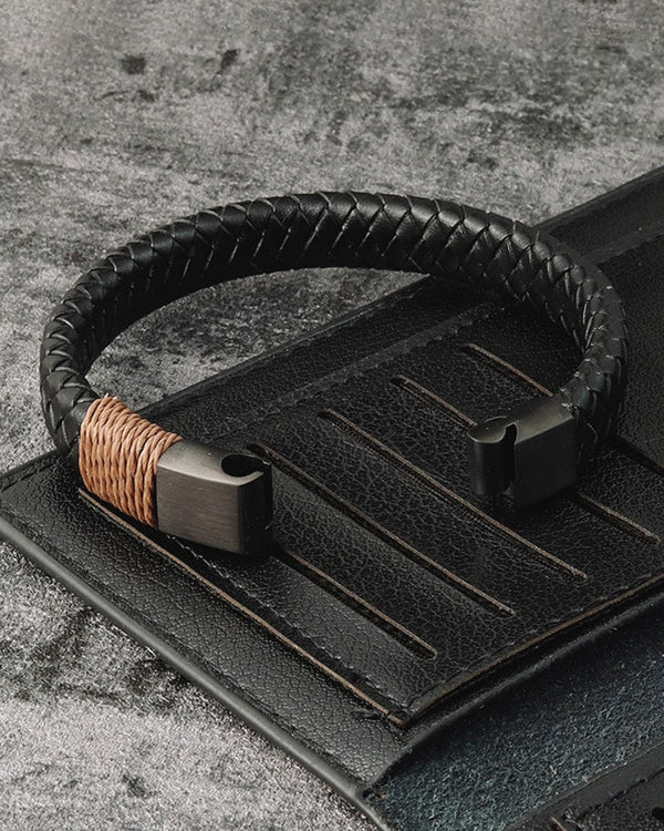 Leather Bracelets - Peter [Black]