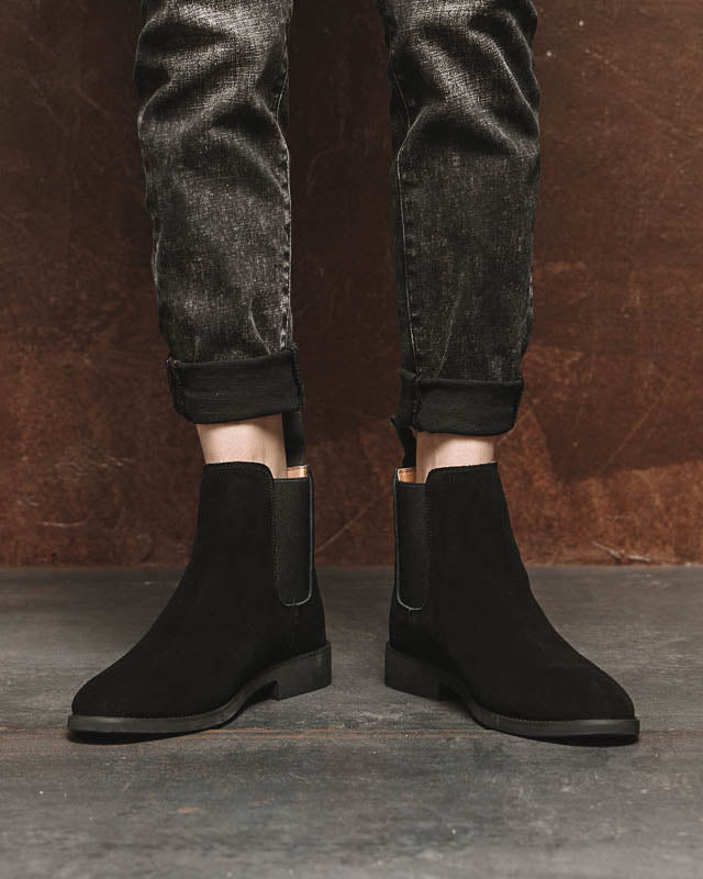mens-Leather Chelsea Boots - Liam - Alexandre León | black