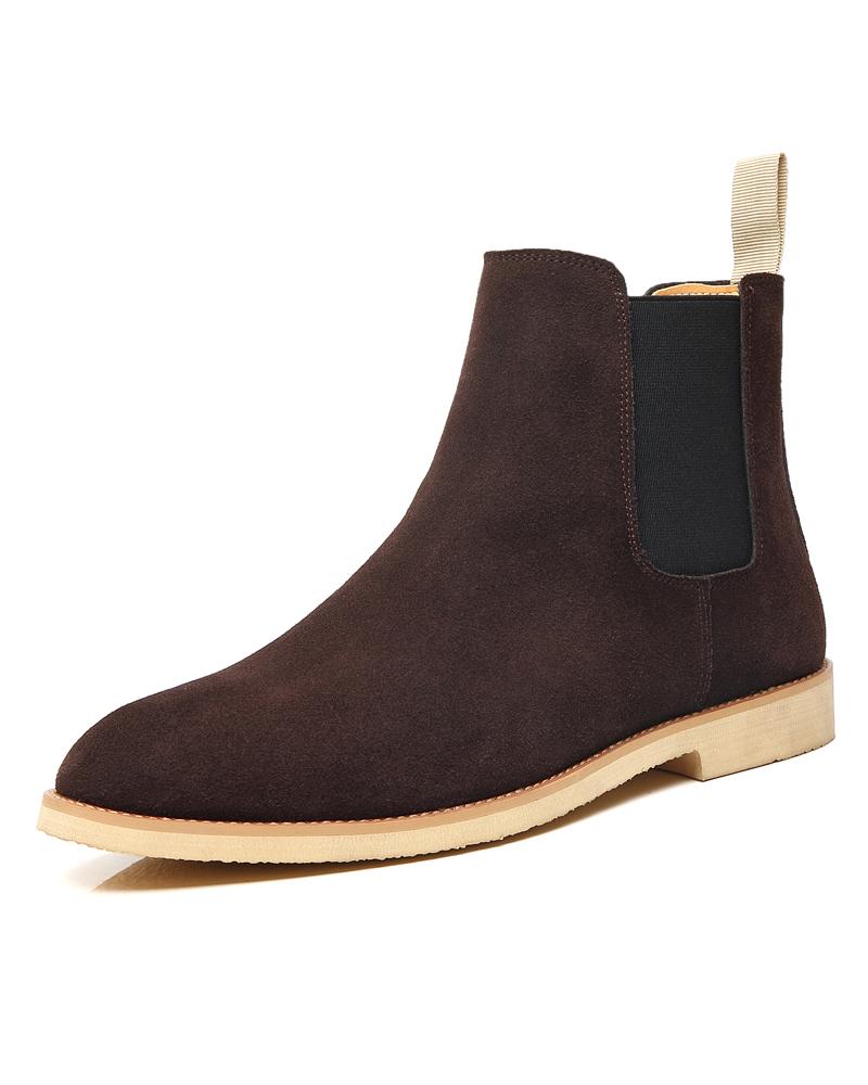 mens-Leather Chelsea Boots - Liam - Alexandre León | coffee-brown