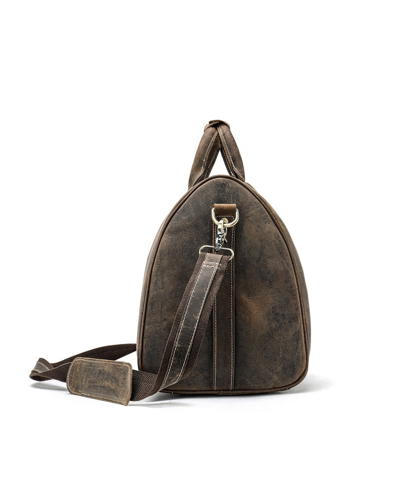 Leather Duffel Bag - Ayden - Alexandre Leon | rustic-brown