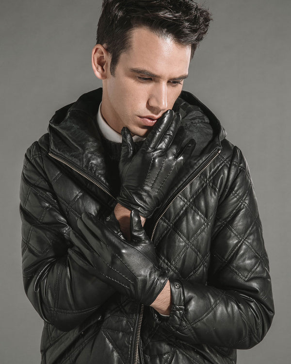 Leather Gloves - Wesley [Black] - Alexandre León