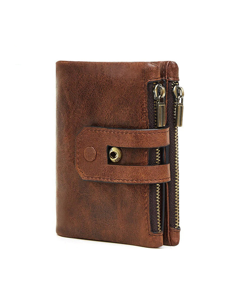 Leather Wallet - Robin [Coffee Brown]