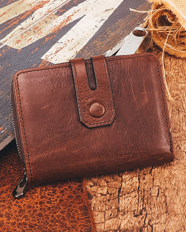 Leather Wallet - Valentin [Brown]