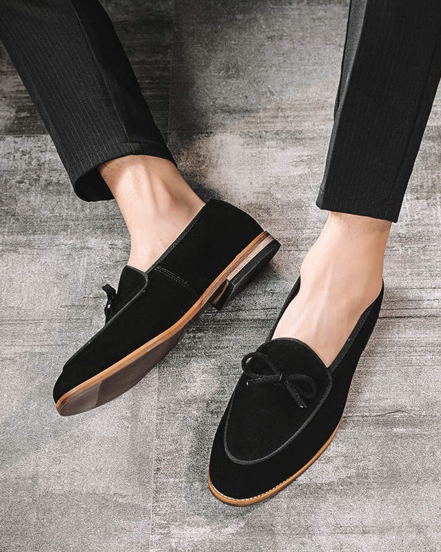 Leather Tassel Loafer Shoes - Roper - Alexandre León | black