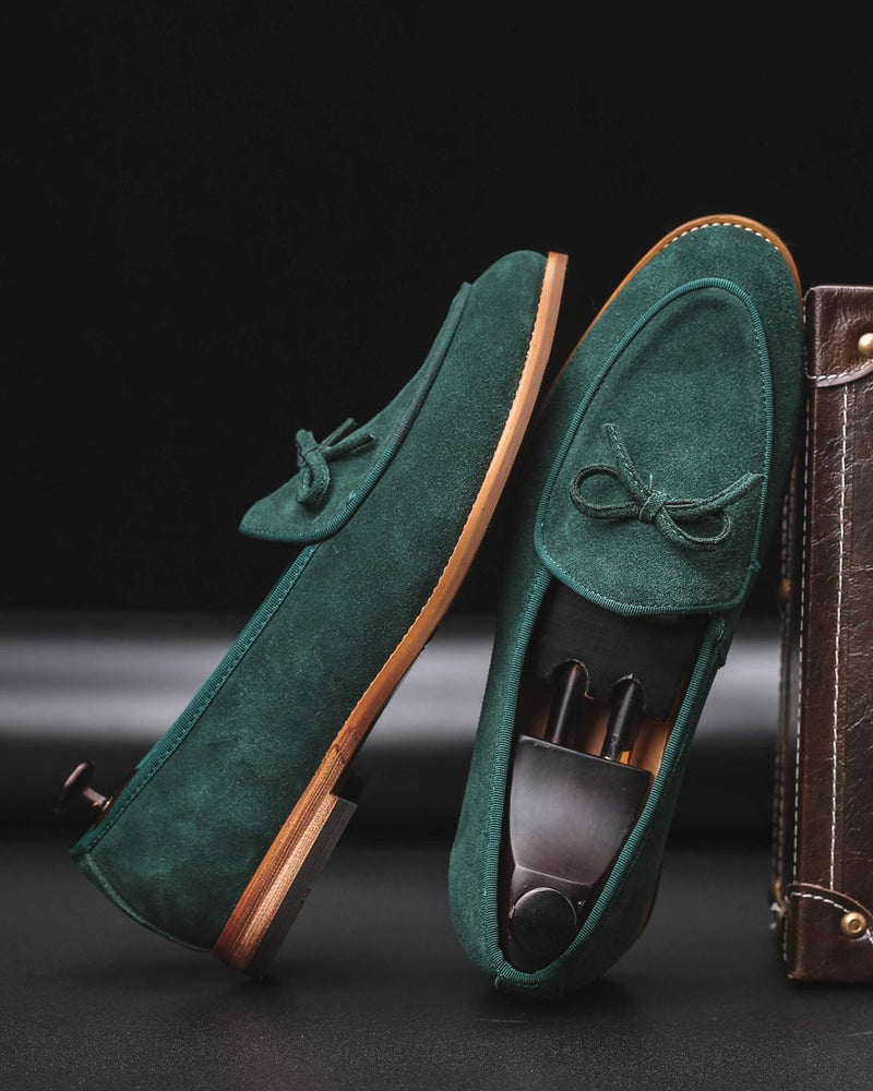 Leather Tassel Loafer Shoes - Roper - Alexandre León | dark-green