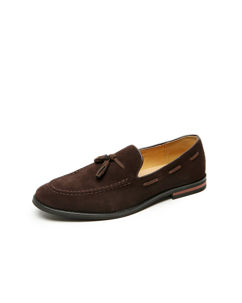 Leather Tassel Loafer Shoes - Shane - Alexandre León | coffee-brown