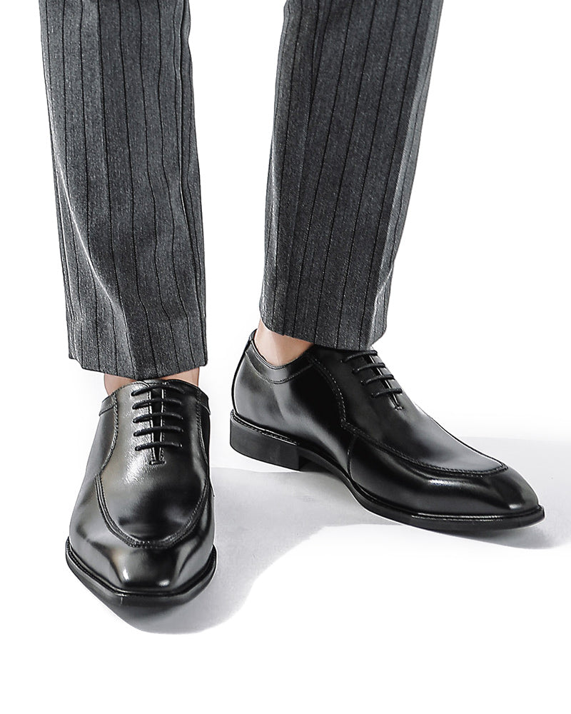 mens-Leather Oxford Shoes - Gerald - Alexandre León | black