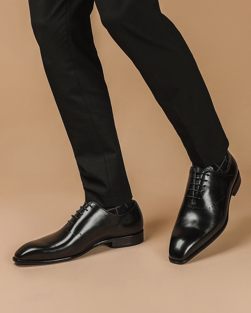 mens-Leather Oxford Shoes - Roger - Alexandre León | black