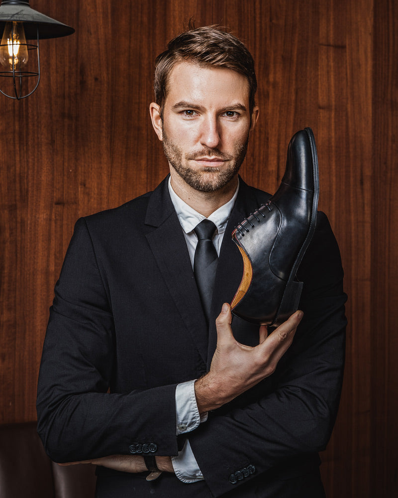 Leather Oxford Shoes - Ryan - Alexandre León | black